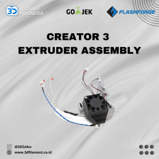 Original Flashforge Creator 3 Extruder Assembly Hotend - Extruder Kiri